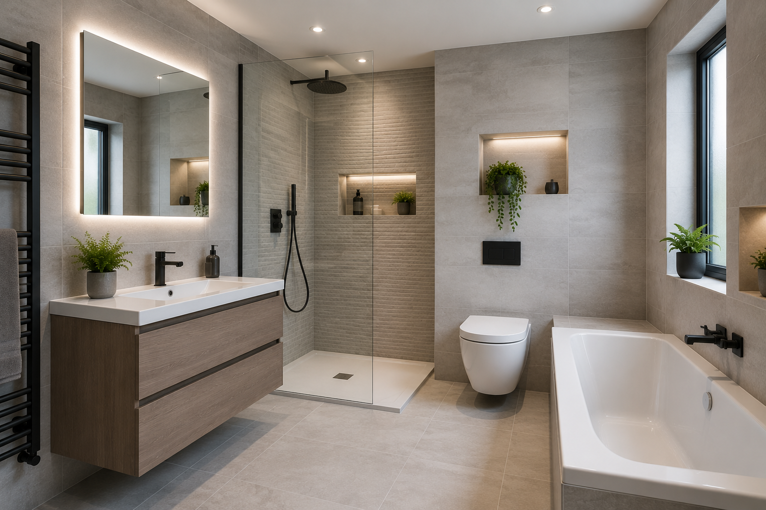 Wall and floor tiling